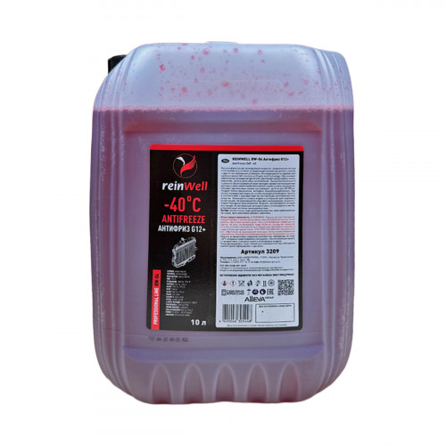 Антифриз ReinWell G12+ красный (10л) 3209 А купить в РУСТЕХ ЗАПАД - Санкт-Петербург 
