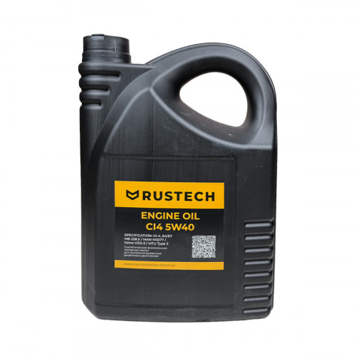 Масло моторное RUSTECH ENGINE OIL CI4 5W40 5л (ЧЗ) купить в РУСТЕХ ЗАПАД - Санкт-Петербург 