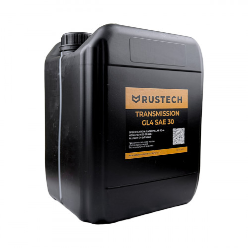 Масло трансмиссионное RUSTECH TRANSMISSION GL4 SAE 30 10л (ЧЗ) купить в РУСТЕХ ЗАПАД - Санкт-Петербург, фото №1