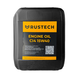 Масло моторное RUSTECH ENGINE OIL CI4 15W40 10л (ЧЗ)
