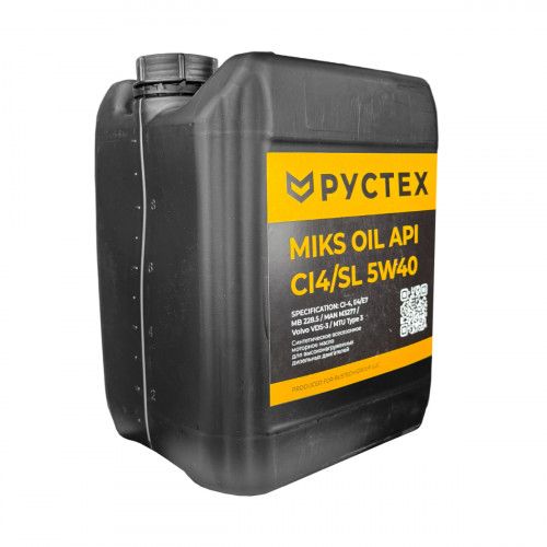 Масло моторное РУСТЕХ MIKS OIL API CI4/SL SAE 5W40 10л (ЧЗ) купить в РУСТЕХ ЗАПАД - Санкт-Петербург, фото №1